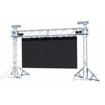 Outdoor Event Truss Aluminum Stage with Roof, LED Screens and Truss Displays