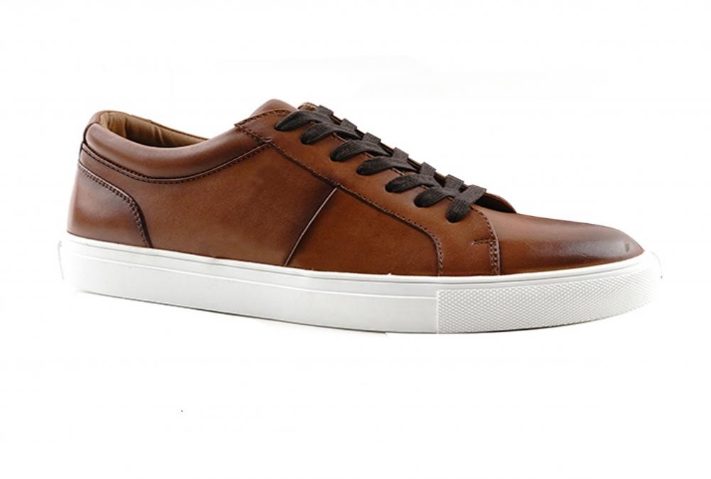 Men's leather low top casual shoes