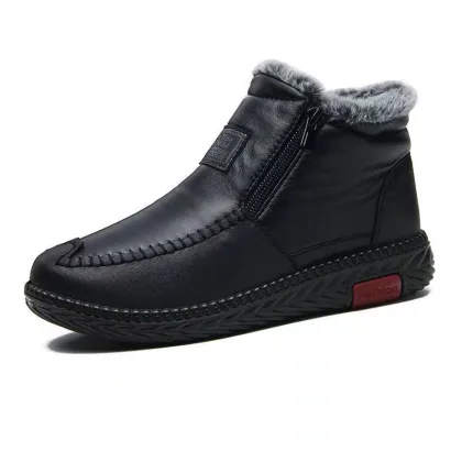 Middle aged and elderly soft soled snow boots