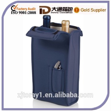 2-Bottle Tote Insulated Cooler Neoprene Wine Bag