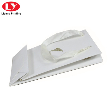 Matte White Paper Bag with Handle Packaging