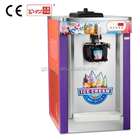 Single Flavor Tabletop Soft Ice Cream Machine for Sale