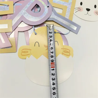 Easter holographic bunting