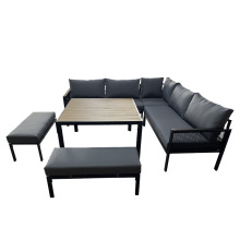 outdoor sofa with chaise Outdoor Furniture Garden Sofa Sets KD Factory