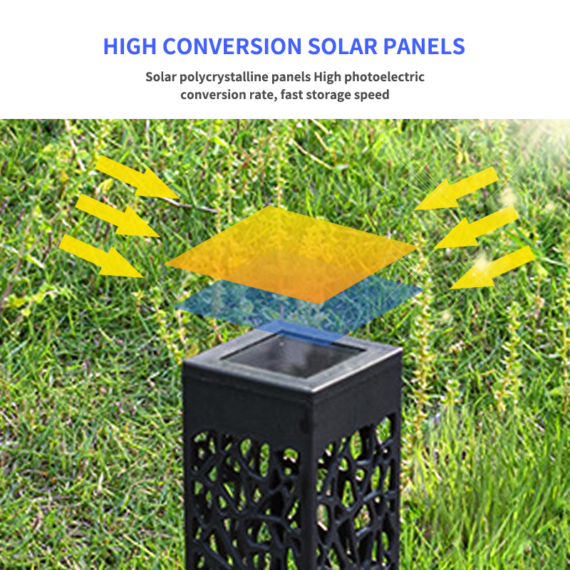 Luzes solares inteligentes com painel e bateria