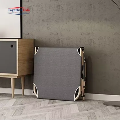 Single Person Nap Metal Frame Folding Adult Bed