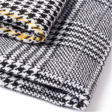Polyester Stretch Double Knitted Jacquard Dresses Fabric