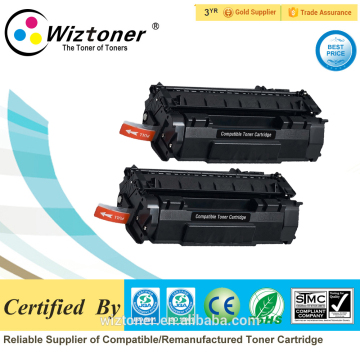 new brand black compatible toner cartridge 7553a for hp factory direct sales q7553a 53a