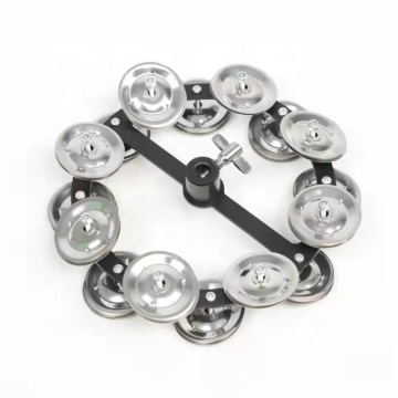 Double Stainless Steel Jingle Hi-Hat Tambourine