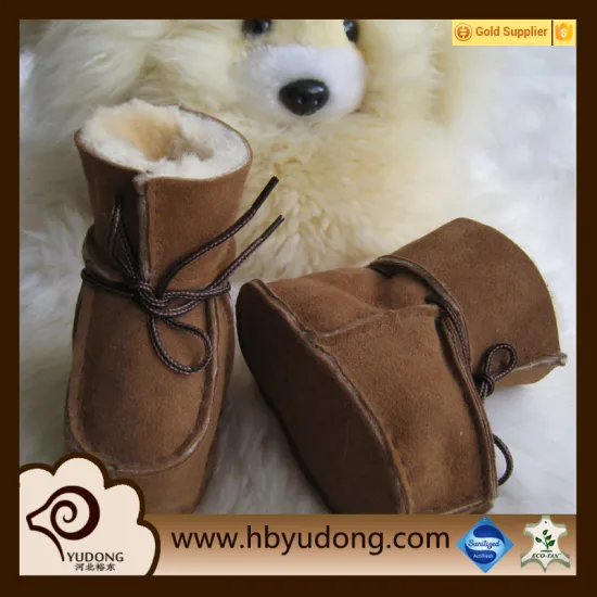 2016 new arrival sheepskin baby boots
