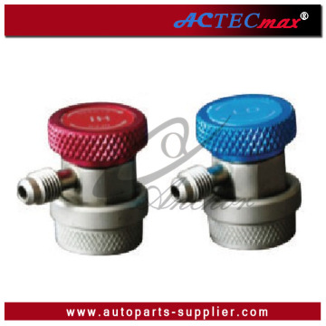 ACTECmax R-134a manual couplers 1/4 SAE quick coupler