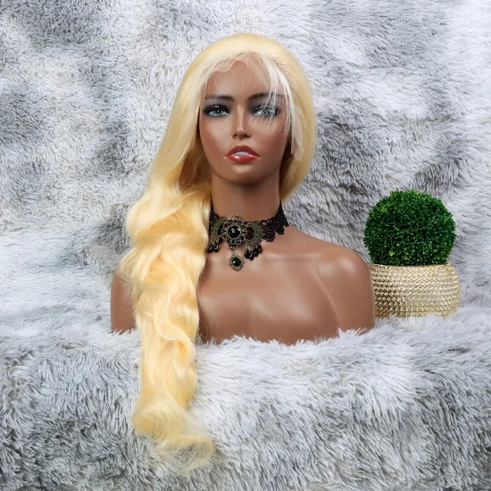 13x4 Lace Frontal Wholesale #613 Blonde Wig Raw Virgin Cuticle Aligned hair Brazilian Wigs Human Hair Lace Front