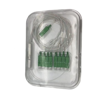 SC UPC/APC 1*8 1*16 FTTH FTTX SC-APC UPC Χρωματισμένο 0,9mm 1m G657A2 Fiber Mini Plc Splitter