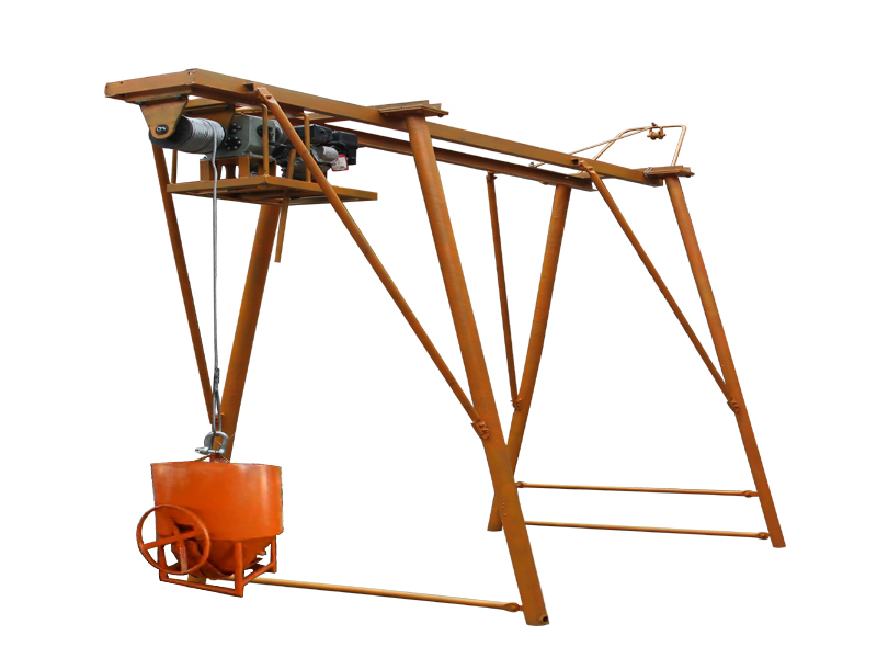 Grúa de construcción portátil tipo puente
