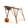 Grúa de construcción portátil tipo puente