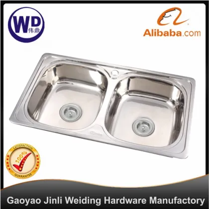 Stainless Steel Kitchen Sink Double Bowl Water Tank kitchen sink kitchen sink distributor BL-8146