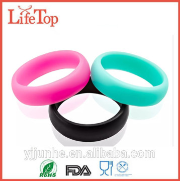 2015 Hot Sell Unique Custom Women Silicone Wedding Ring