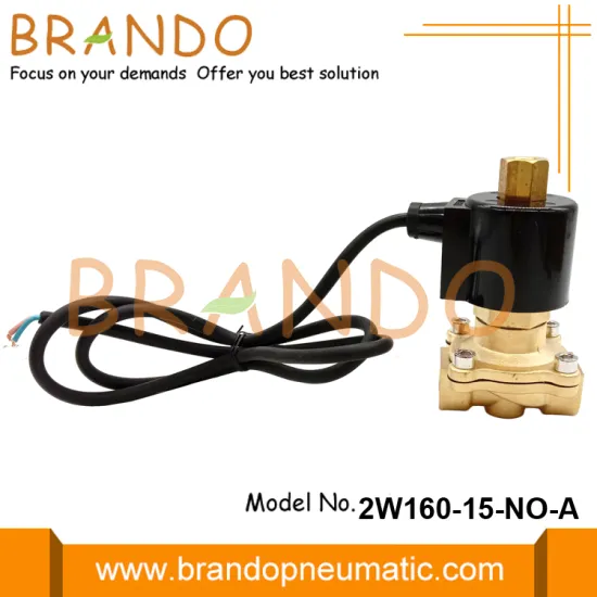 1/2'' Waterproof Normally Open Brass Solenoid Valve 24VDC