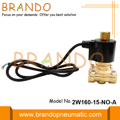 1/2 &#39;&#39; impermeable solenoide de latón normalmente abierto 24VDC