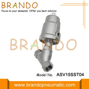 1/2'' Pneumatic Threaded Angle Seat Valve DN15 PN16
