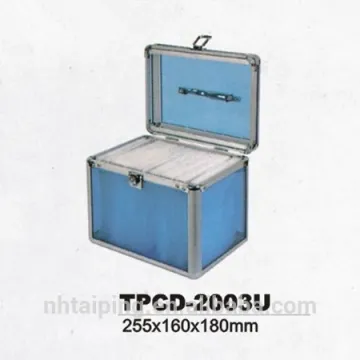Blue Acrylic CD Display Case Attachable CD Jewel Case Storage Box