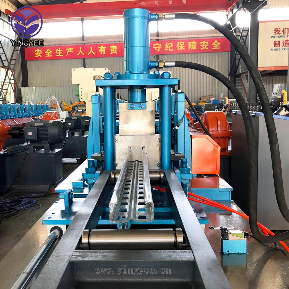 Aluminum storage rack roll forming machine