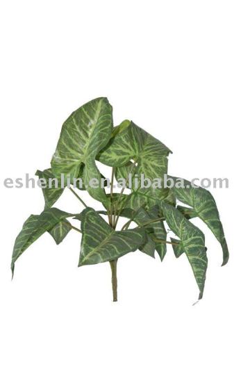 artificial caladium leaves spray