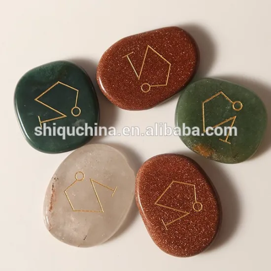 2015 new engraved stones | chakra stone set