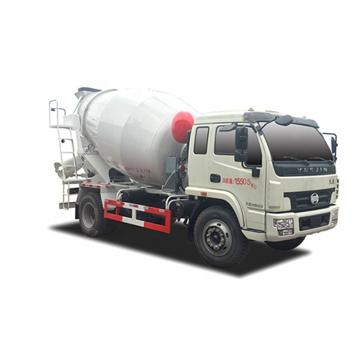 I-VECO Yuejin 6m3 self loading concrete mixer truck india