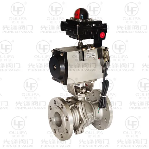 Explosion Proof Pneumatic Flange Ball Valve (Q6B41F-150Lb)