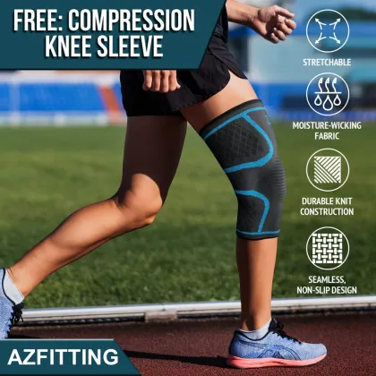 Unisex Compression Knee Support with Open Patellar Design for Sports and Squats