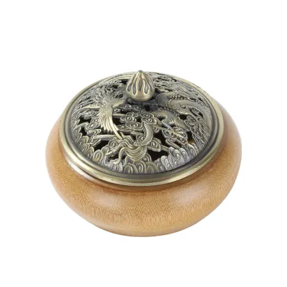 Tranquil Retro Bamboo Incense Burner for Agarwood