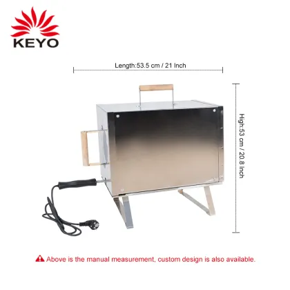 Top Quality Easily Assembled Barbecue Foldable Camp Electric Smoker Grill