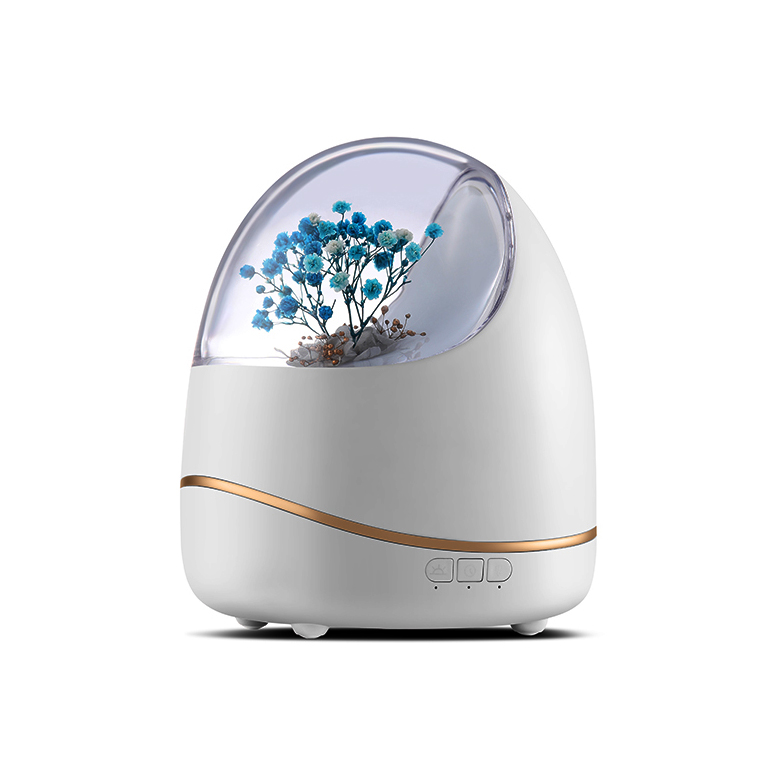 Flower aromatherapy ultrasonic diffuser and humidifier