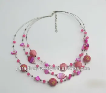 Nice Design fashion shell stone necklace for women NE-23076