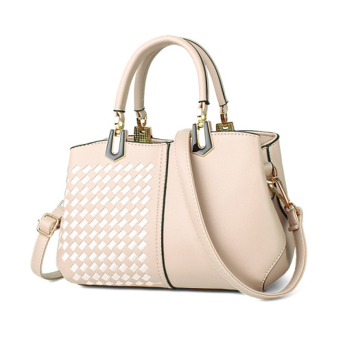 Woven Design Leather Handbags For Ladies