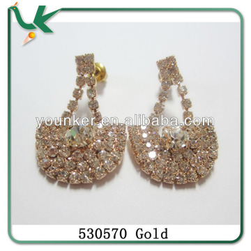 2014 Fashion Earrings,Women's Gold Crystal Earrings,Ladies Diamond Earrings(530570/530571)