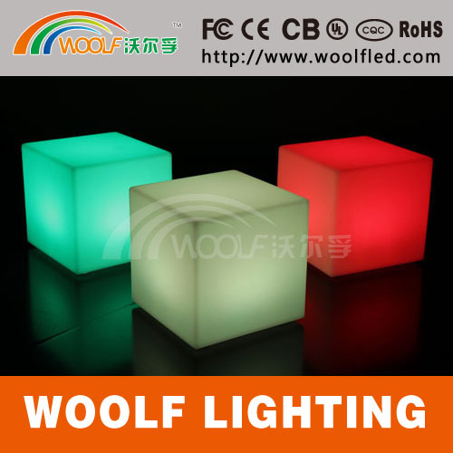Color Changing Illuminated Wedding Party LED Cube Seat