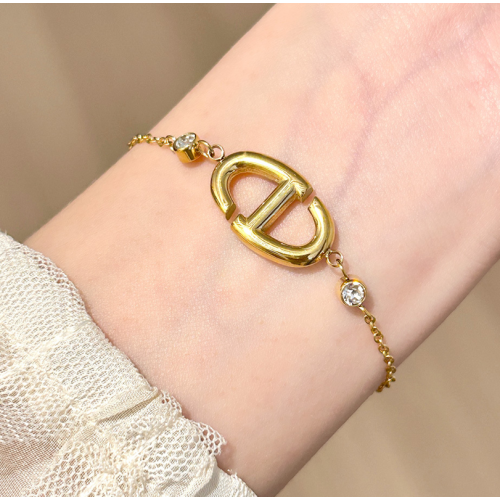 Pulsera de mujeres de titanio de diamantes de diario gano