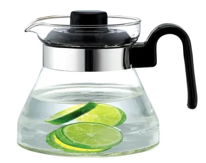 borosilicate pot can heat over fire,glass pot, glass water pot