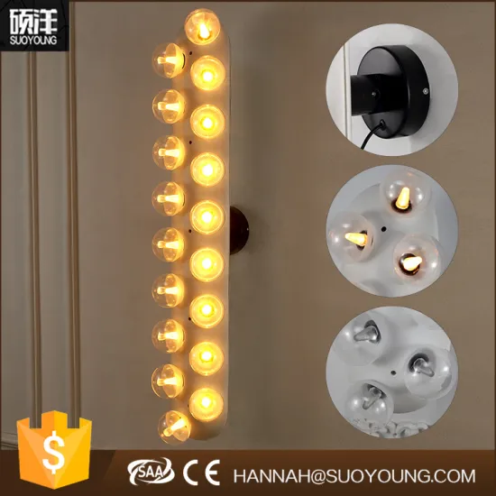 Modern design rectangle vintage led wall lamp surface mouted on the wall which used for home decoration