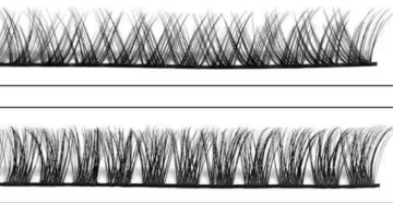 cut segmented false eyelashes