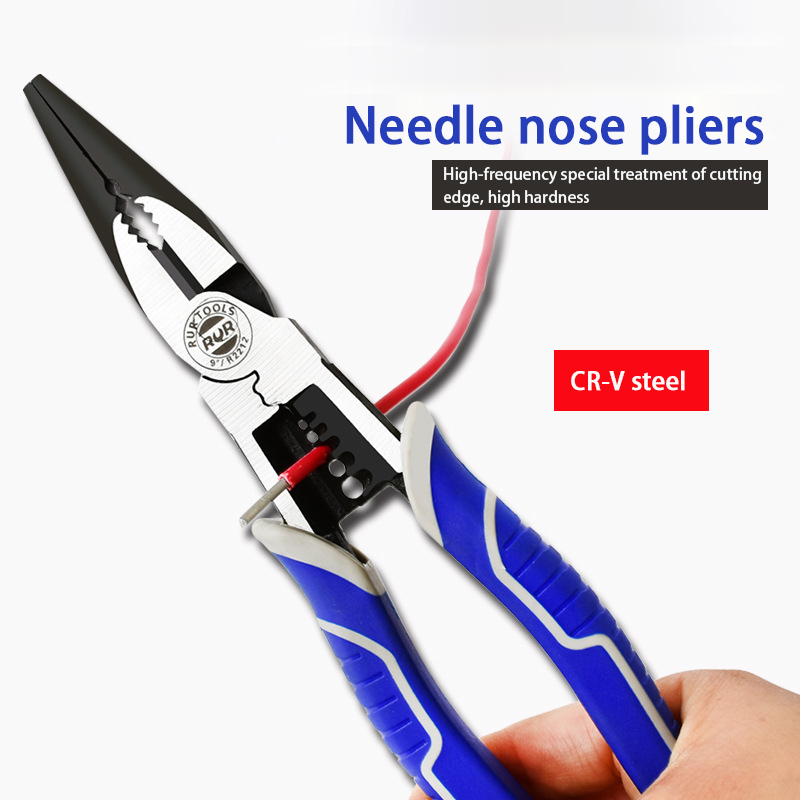 8 inch 9 inch  professional electrician needle nose plier wire twist stripping pliers multifunction repair tool pliers