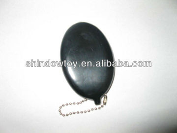 pvc coin purse with keychain