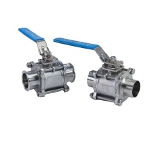 Sanitary Manual Sanitary Vacuum 3pc Ball Valve