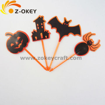 low prcie decoration Paper flag and cupcake topper hand-made paper Halloween decoration