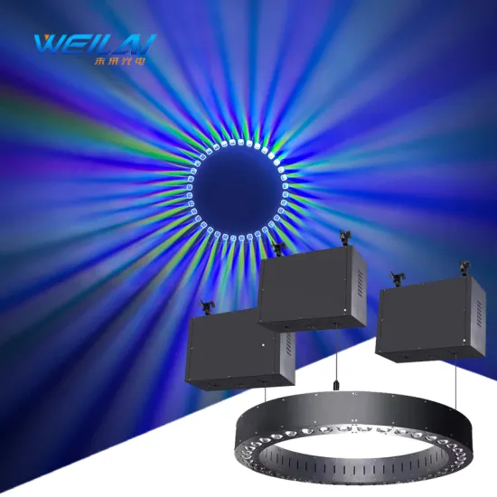 Factory Direct Supply Diameter 1.2m 42 * 15W LED Full-Color RGB Lifting Dance Table Light