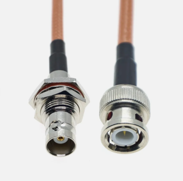 BNC Male to BNC Female Bulkhead RG400 Coax RF Pigtail Connector Cable