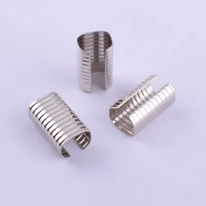 Silver Color 11mm Metal Rope Cord End Fasten Clip for Gifts