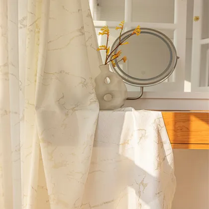 Home Textiles Crepe Tulle Printed Curtain Sheer